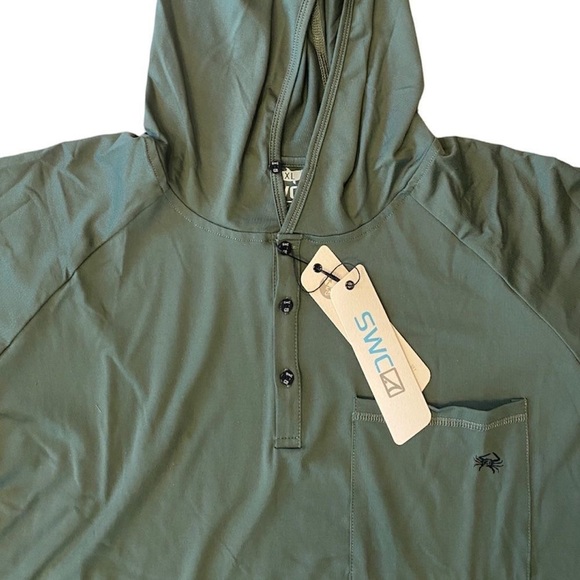 SKINNY WATER CULTURE - SWC - Hawksbill Hoodie  in Green (Rare Color) - Picture 8 of 16